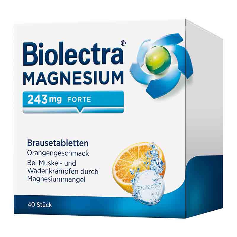 Biolectra MAGNESIUM 243mg FORTE Orange  40 St Brausetabletten
