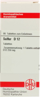 SULFUR D 12 80 St Tabletten