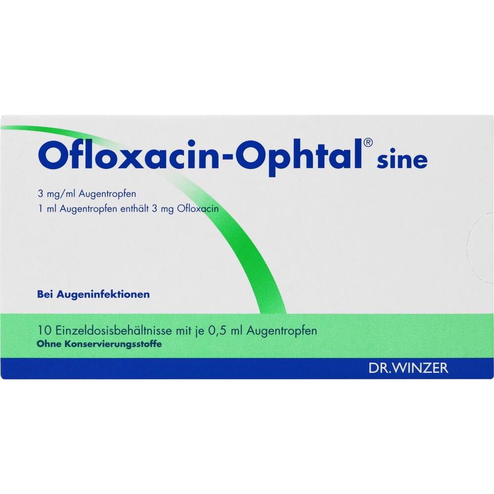 OFLOXACIN-Ophtal sine 3 mg/ml Augentropfen 10X0.5 ml Augentropfen