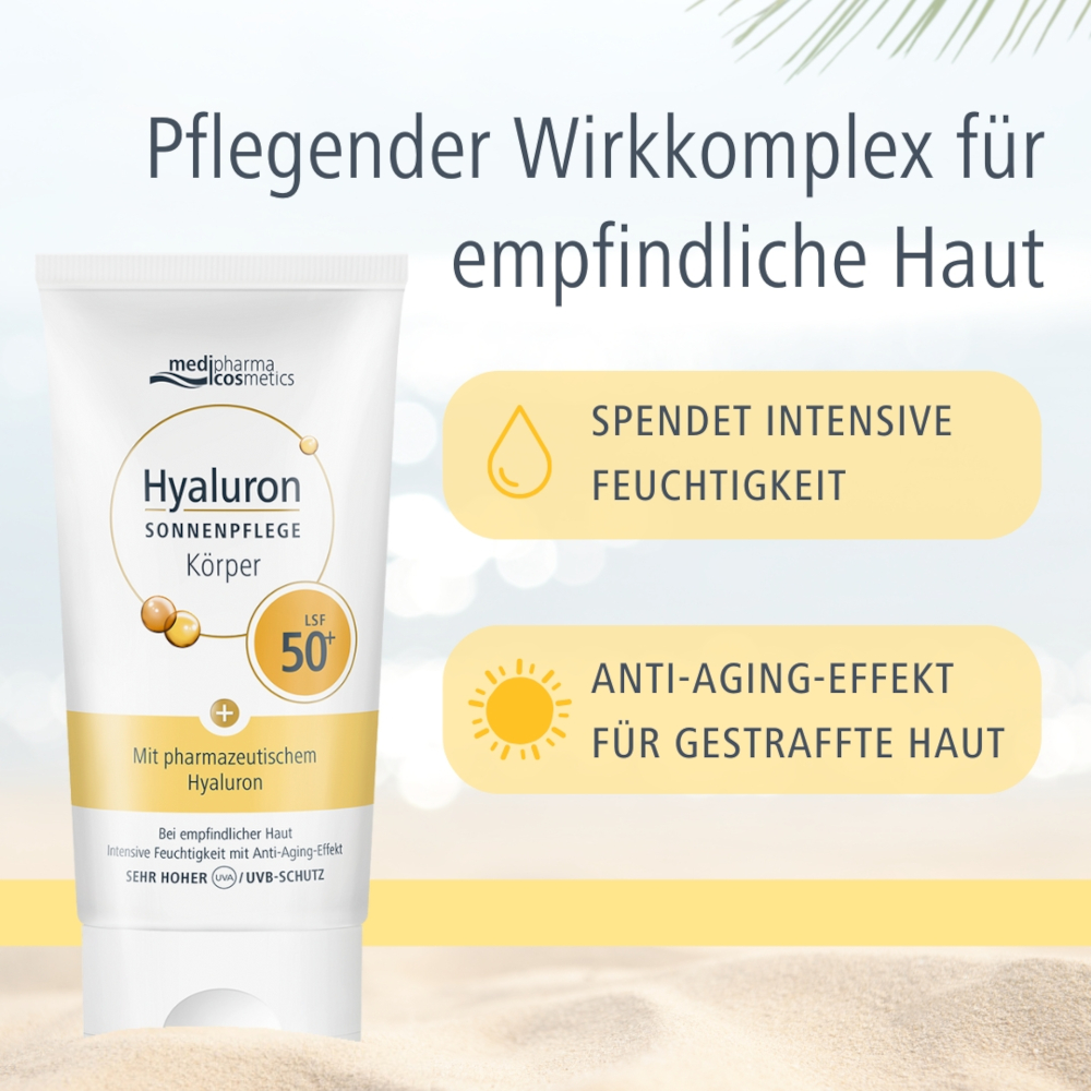 HYALURON Sonnenpflege Körper LSF 50+ 150 ml Creme