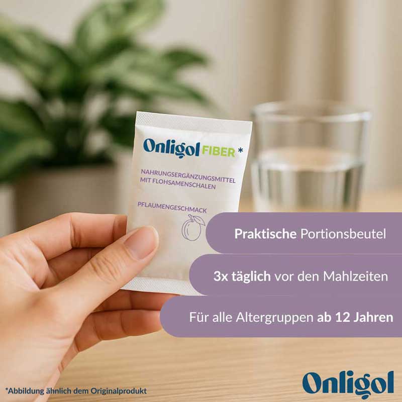 Onligol Fiber mit Flohsamenschalen 20X4.7 g Pulver