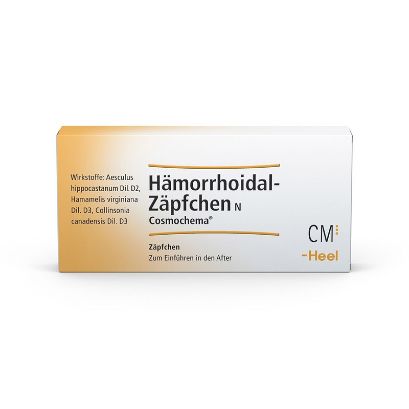 HÄMORRHOIDAL Zäpfchen N Cosmochema 12 St Suppositorien