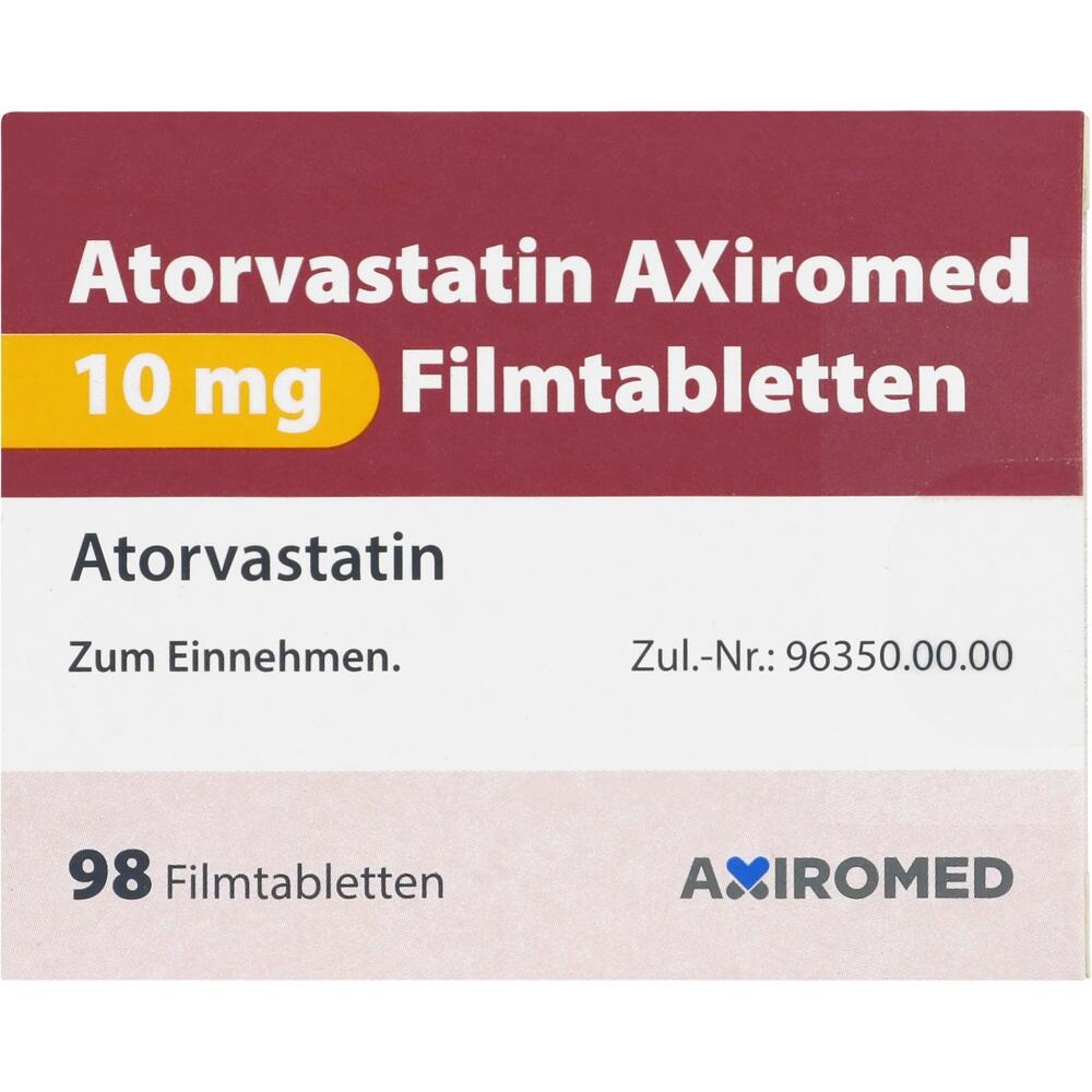ATORVASTATIN AXiromed 10 mg Filmtabletten 98 St Filmtabletten