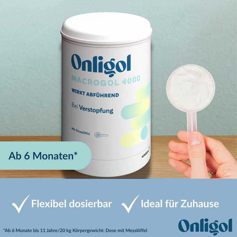 Onligol MACROGOL 4000 bei Verstopfung, Obstipation 400 g Pulver