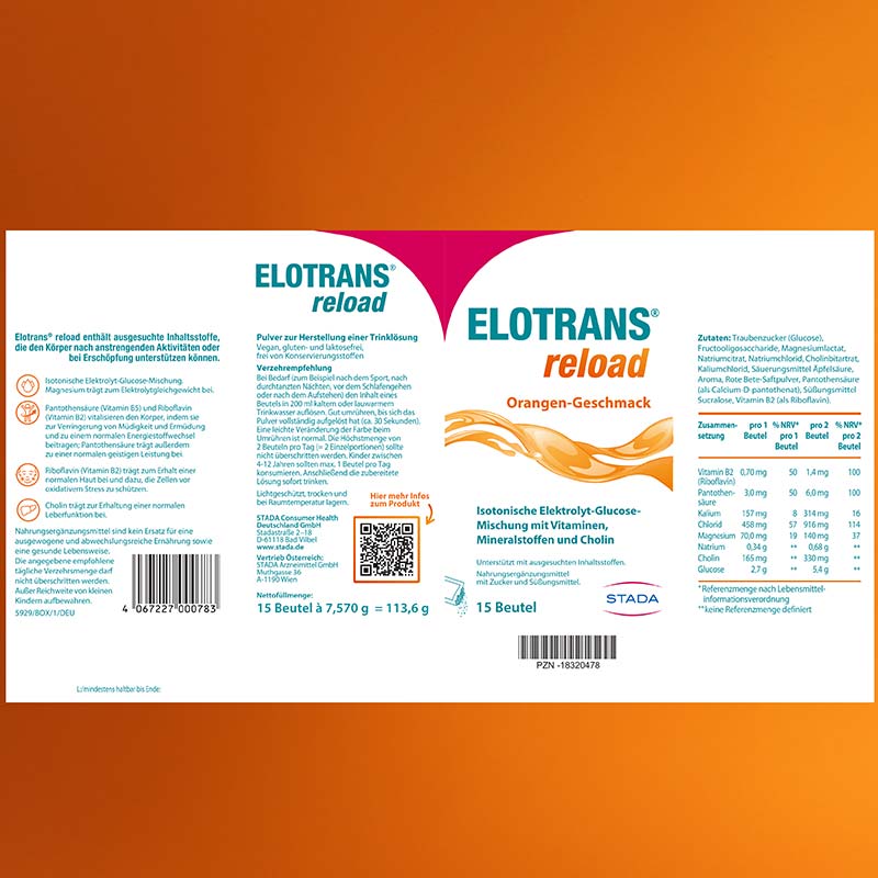 ELOTRANS reload 3er Set 3X15X7.57 g Beutel