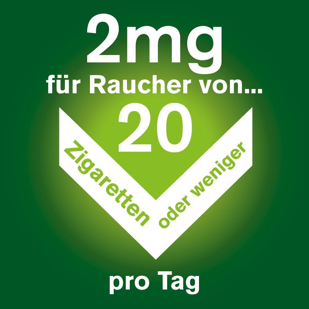 nicorette 2 mg Nikotinkaugummi freshfruit für Raucher zum Aufhören
