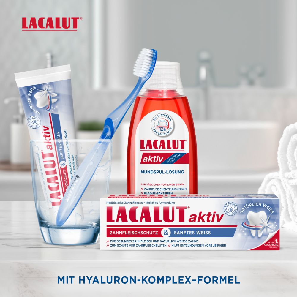 LACALUT Aktiv Zahnfleischschutz & Sanftes Weiß 75 ml Zahnpasta