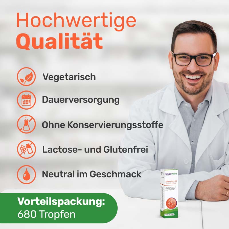 Glycowohl protect Vitamin D3 + K2 20 ml Tropfen