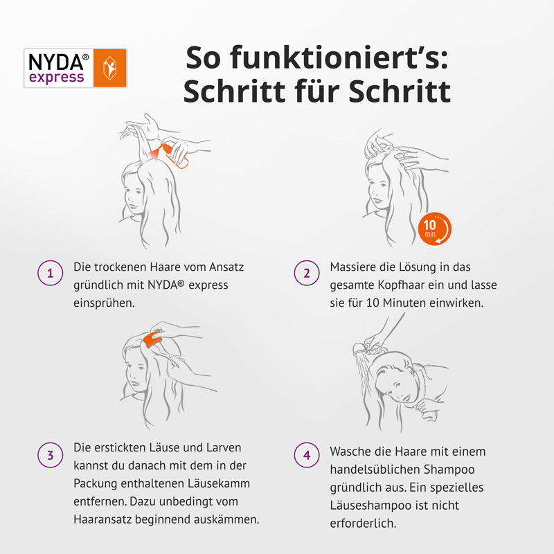 NYDA express gegen Läuse & Nissen 2x50ml 2X50 ml Pumplösung