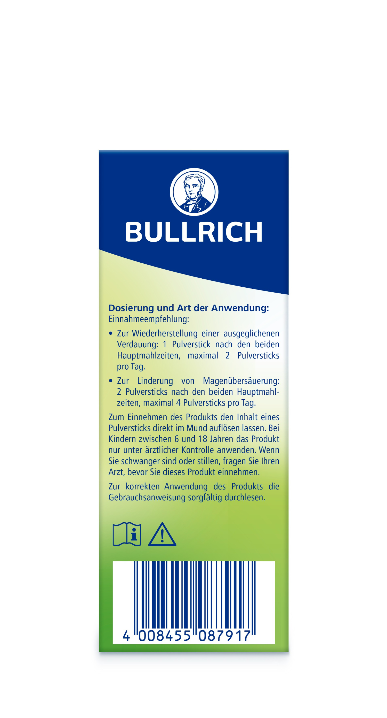 BULLRICH Magen & Darm 2in1 Akut Pulversticks 12 St Beutel