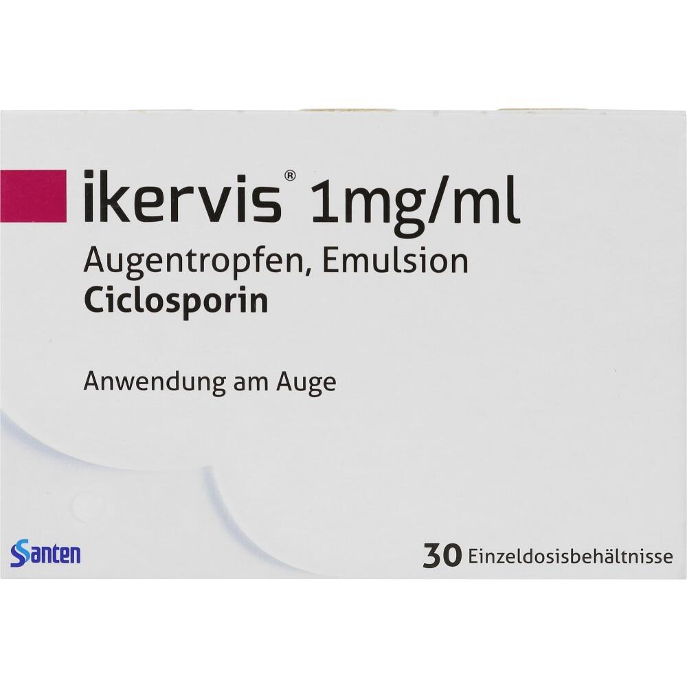 IKERVIS 1 mg/ml Augentropfen Emuls.Einzeldosispip. 30X0.3 ml Einzeldosispipetten