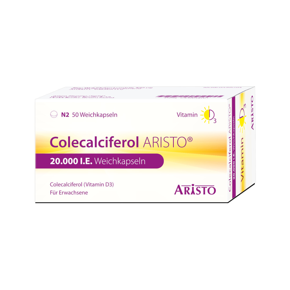 Colecalciferol ARISTO 20.000 I.E. Weichkapseln 50 St Weichkapseln