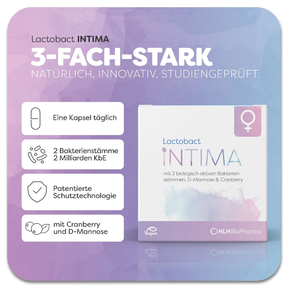 Lactobact INTIMA 30 St Kapseln magensaftresistent