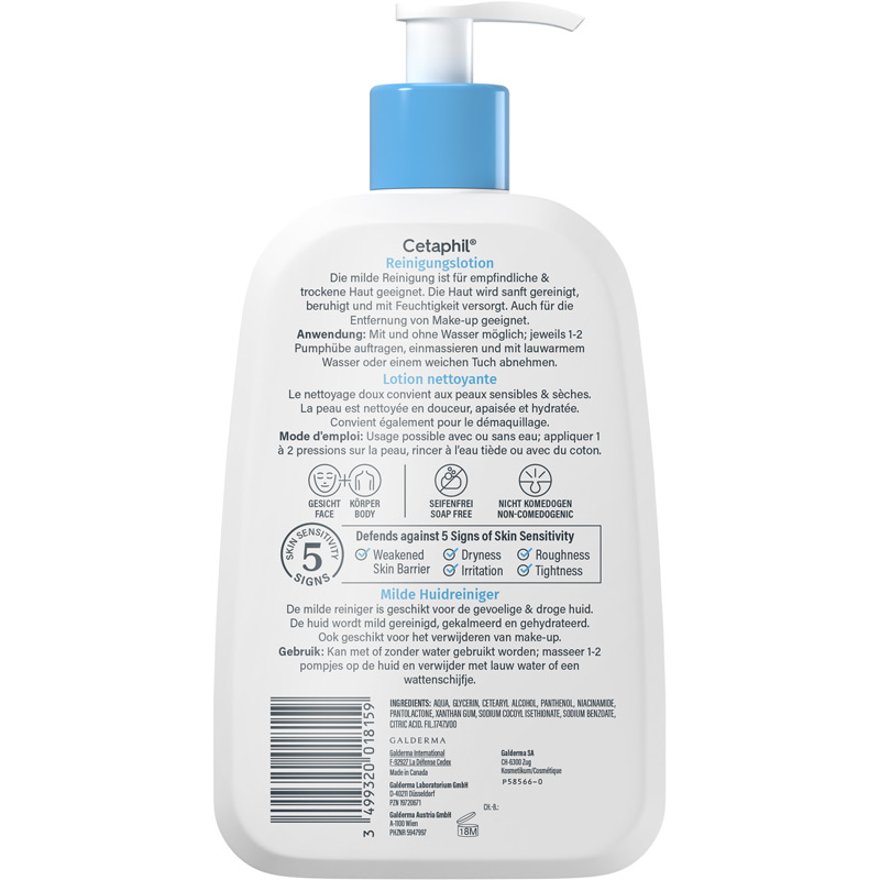 Cetaphil Reinigungslotion 473 ml Lotion