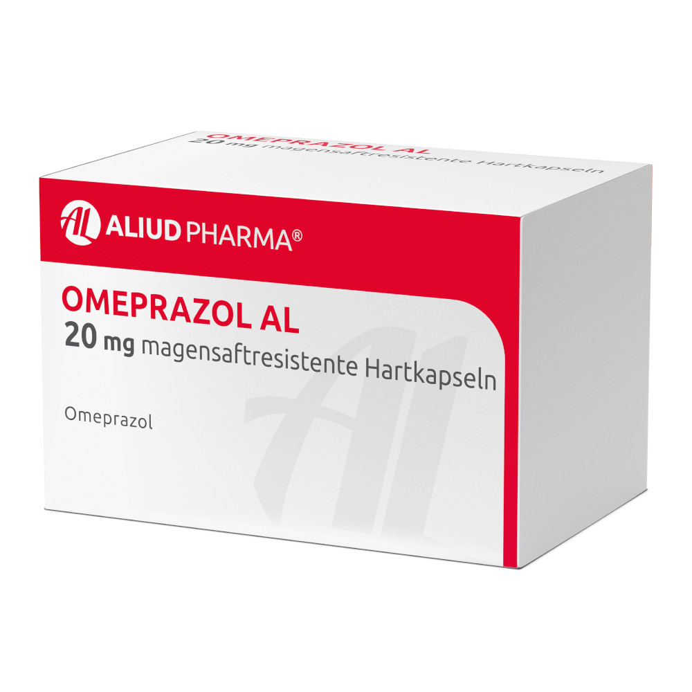 OMEPRAZOL AL 20mg 100 St Magensaftresistente Hartkapseln