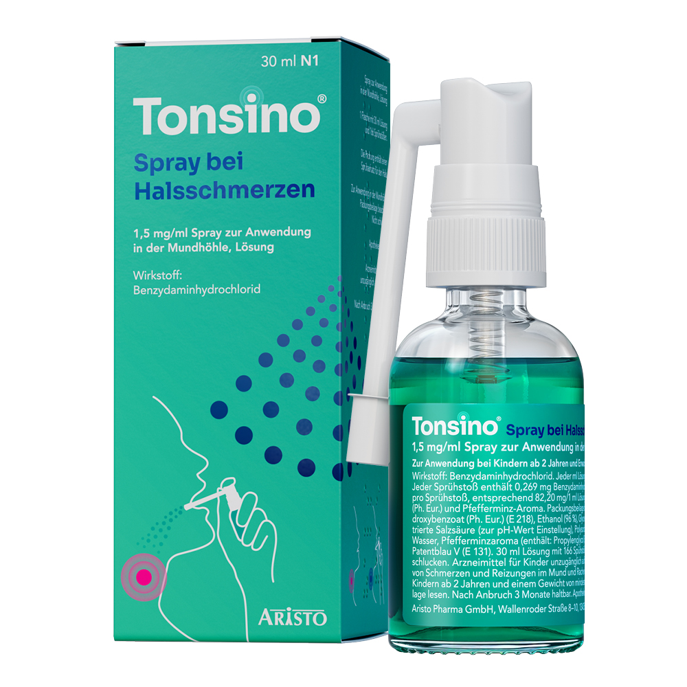 Tonsino Spray bei Halsschmerzen 30 ml Spray