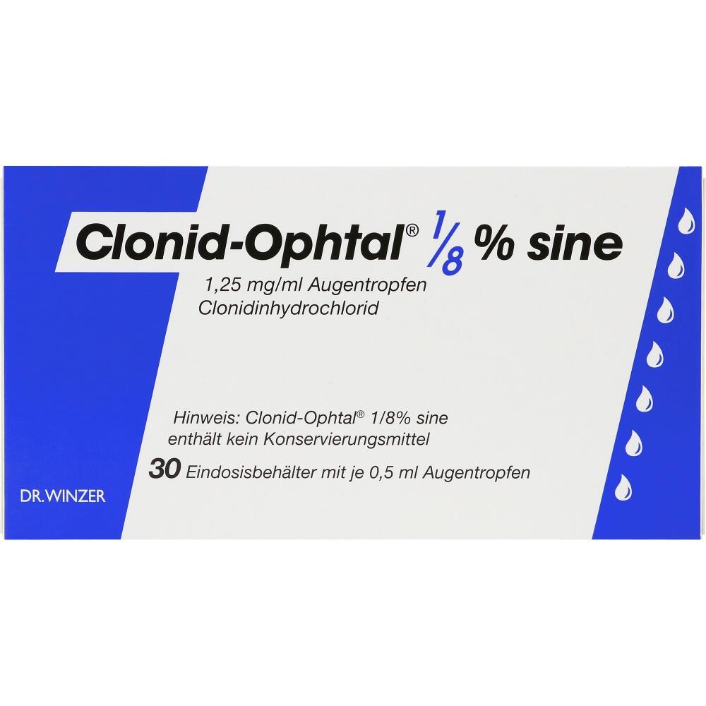 Clonid-Ophtal 1/8% sine Augentropfen 30X0.5 ml Augentropfen