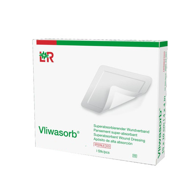 VLIWASORB superabsorb.Saugkomp.20x20 cm steril 10 St Verband