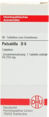 PULSATILLA D 6 Tabletten 80 St Tabletten