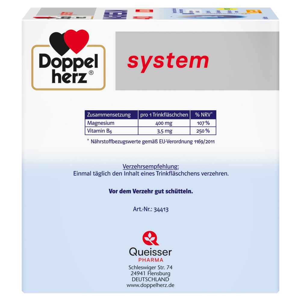 Doppelherz system Magnesium 400 LIQUID 30 St Trinkampullen