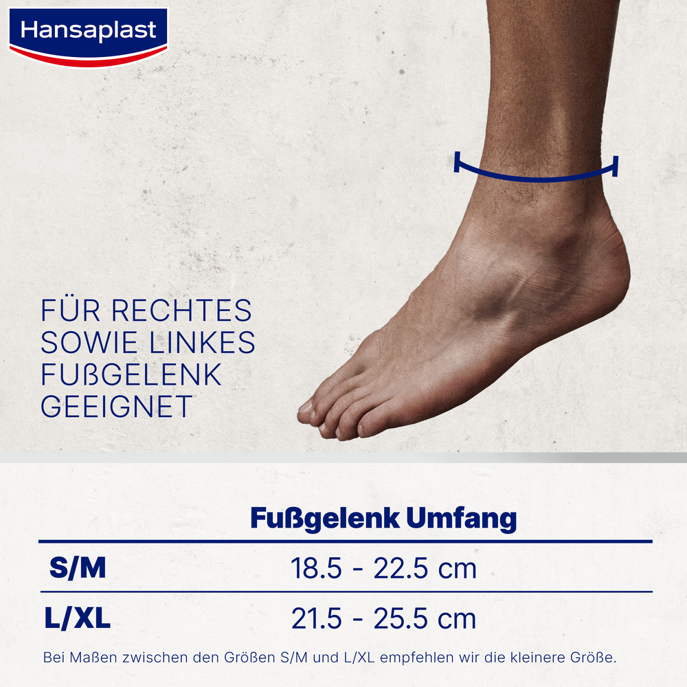 Hansaplast SPORT FUSSGELENK-BANDAGE Größe L 1 St Bandage