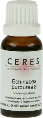 CERES Echinacea purpurea Urtinktur 20 ml Tropfen