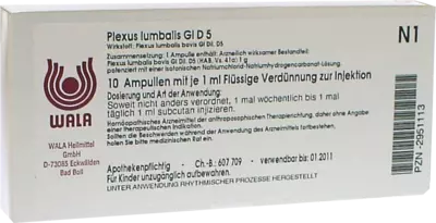 Plexus lumbalis Gl D5 Ampullen 10X1 ml Ampullen