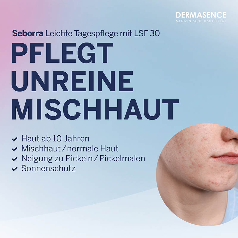 DERMASENCE Seborra LEICHTE TAGESPFLEGE MIT LSF 30 50 ml Creme