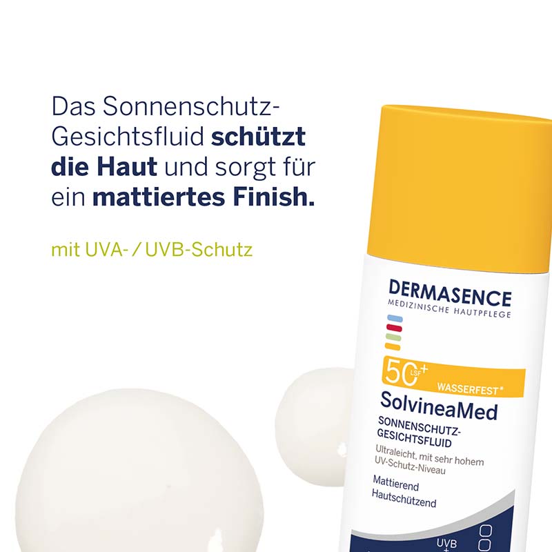 DERMASENCE SolvineaMed SONNENSCHUTZ-GESICHTSFLUID LSF 50+ 50 ml Lotion