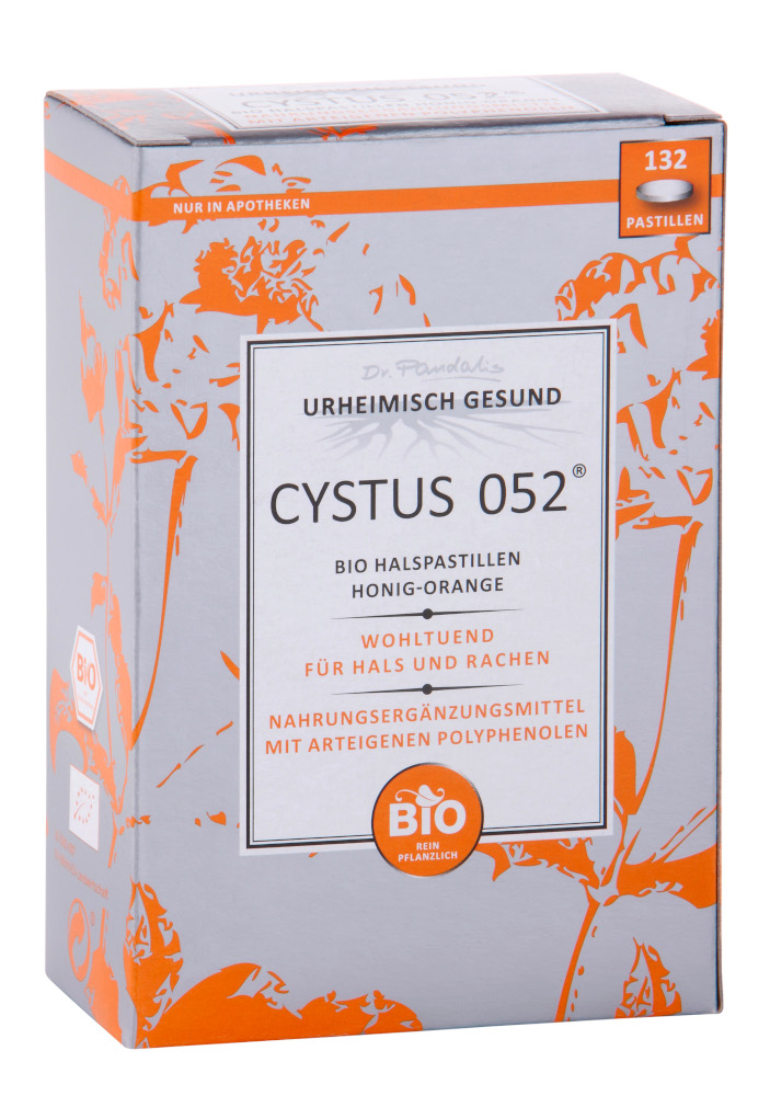 CYSTUS 052 BIO HALSPASTILLEN HONIG-ORANGE 132 St Pastillen