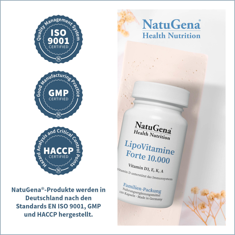 NatuGena LipoVitamine Forte 10.000 120 St Kapseln