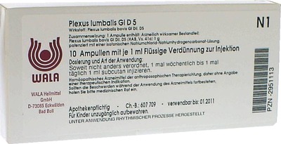 Plexus lumbalis Gl D5 Ampullen 10X1 ml Ampullen