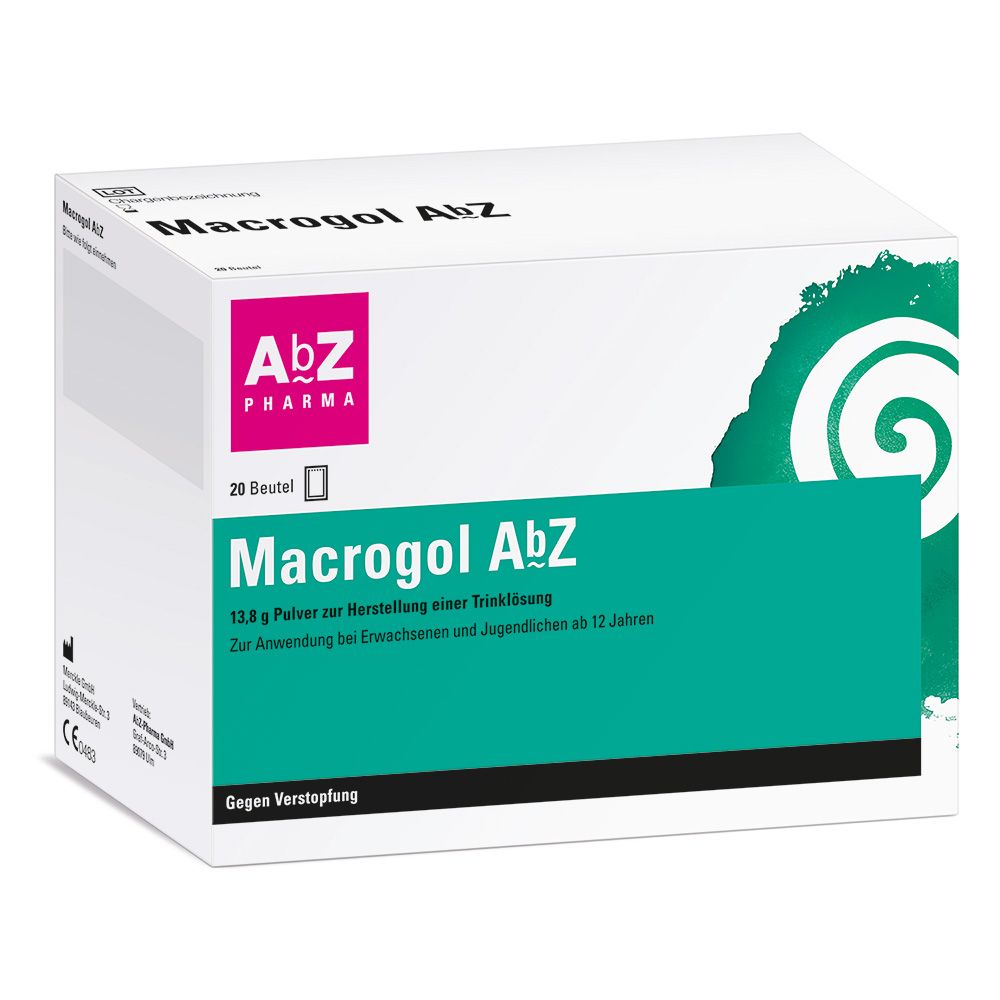Macrogol AbZ 13,8 g Pulver 20 St Pulver zur Herstellung einer Lösung zum Einnehmen