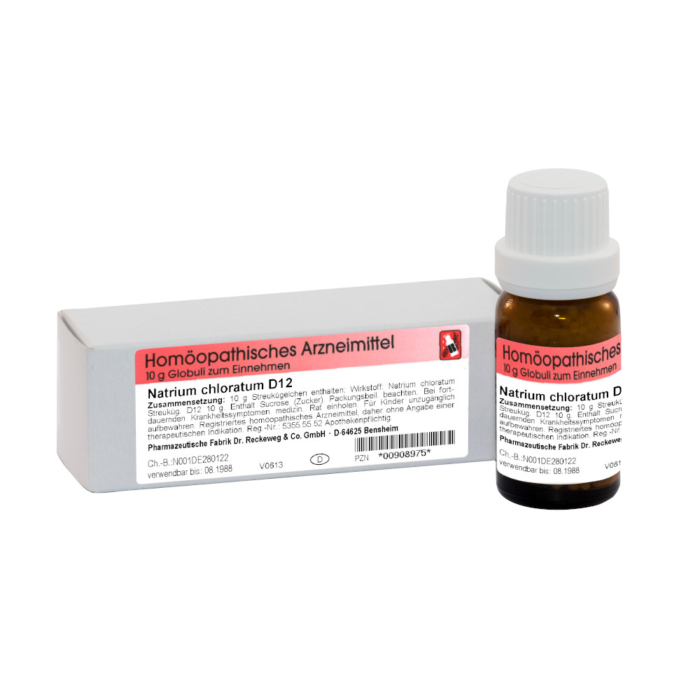 NATRIUM CHLORATUM D 12 Globuli 10 g Globuli