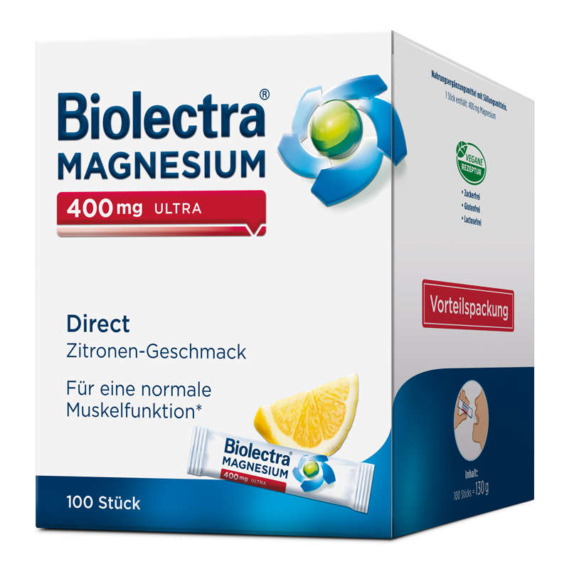 Biolectra MAGNESIUM 400 mg ULTRA Zitrone 100 St Pellets
