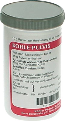 Kohle-Pulvis 10 g Pulver
