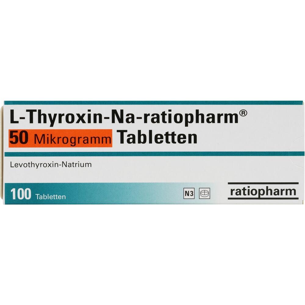 L-THYROXIN-Na ratiopharm 50 Mikrogramm Tabletten 100 St Tabletten