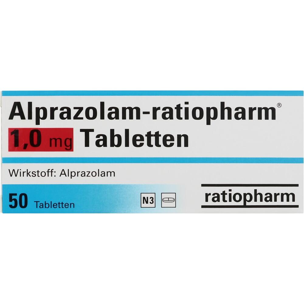 Alprazolam-ratiopharm 1,0mg 50 St Tabletten