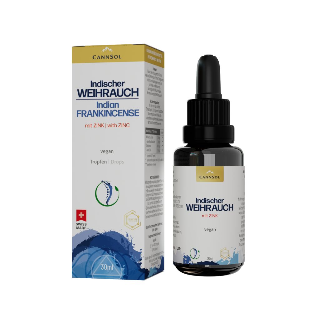 CANNSOL Indischer WEIHRAUCH mit ZINK 30 ml Tropfen zum Einnehmen