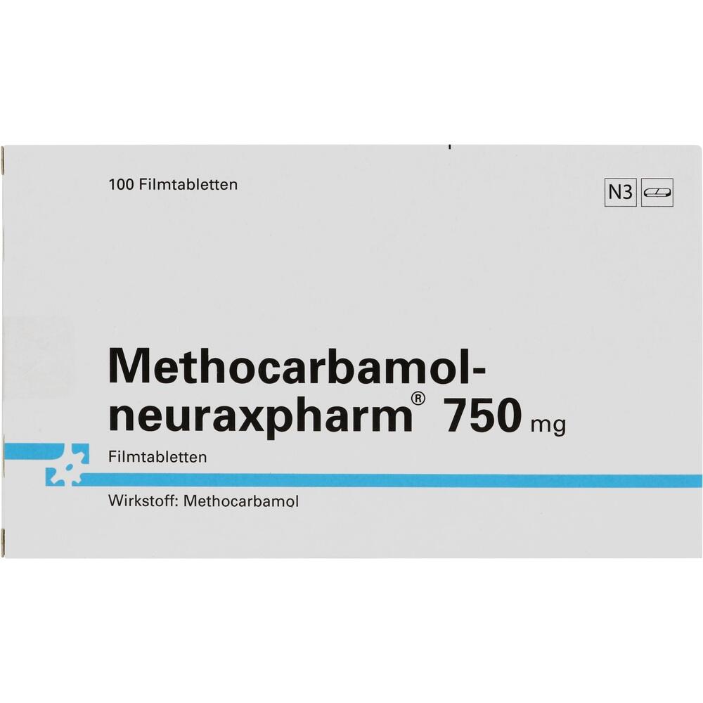 METHOCARBAMOL neuraxpharm 750 mg Filmtabletten 100 St Filmtabletten