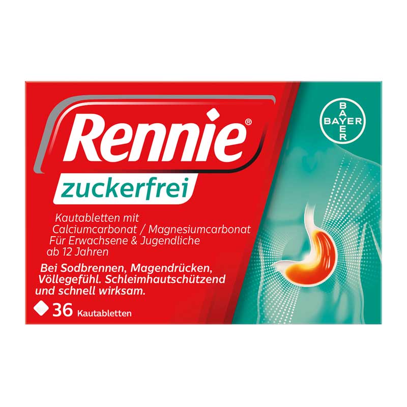Rennie zuckerfrei 36 St Kautabletten
