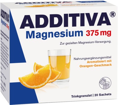 ADDITIVA Magnesium 375 mg Granulat Orange 20 St Granulat