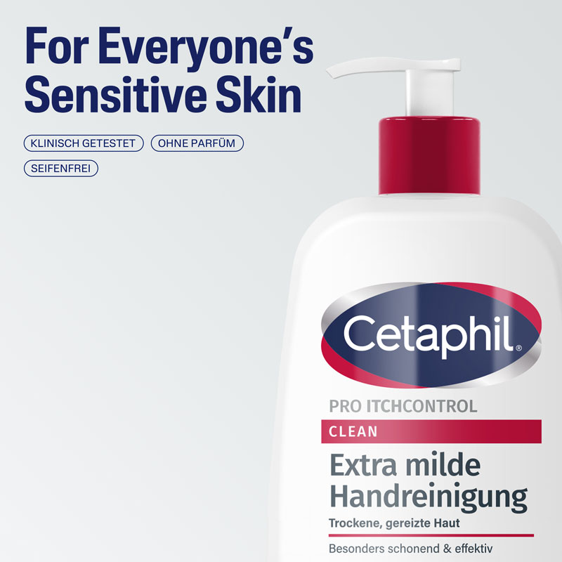 Cetaphil PRO ITCHCONTROL CLEAN Extra milde Handreinigung 500 ml Creme
