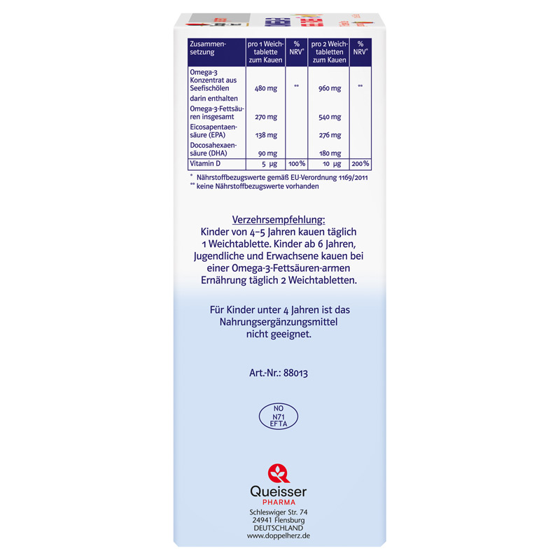 Doppelherz system OMEGA-3 GEL-TABS family 120 St Kautabletten