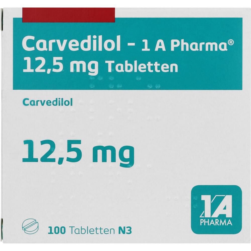 Carvedilol-1 A Pharma 12,5mg 100 St Tabletten