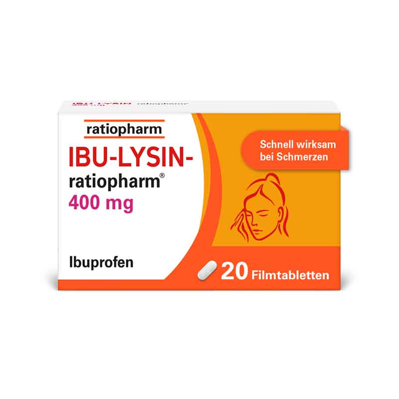 IBU-LYSIN-ratiopharm 400 mg  20 St Filmtabletten