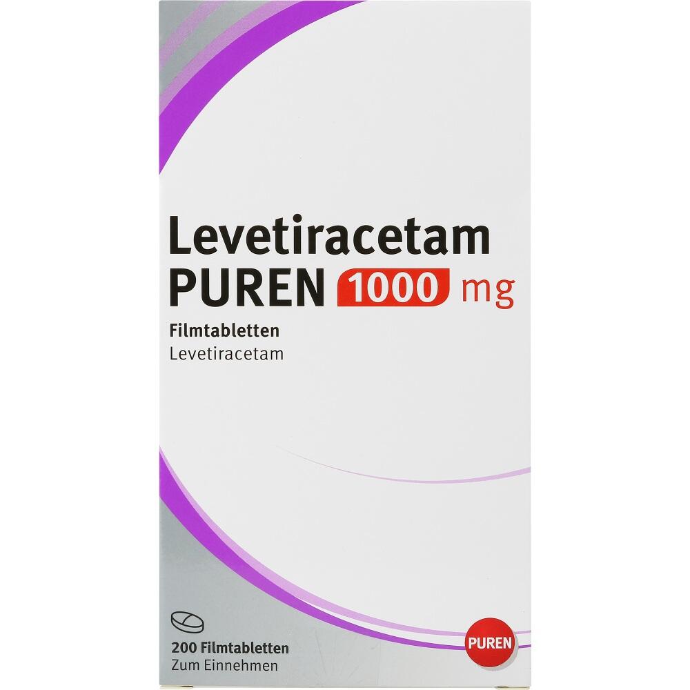 Levetiracetam PUREN 1000mg 200 St Filmtabletten