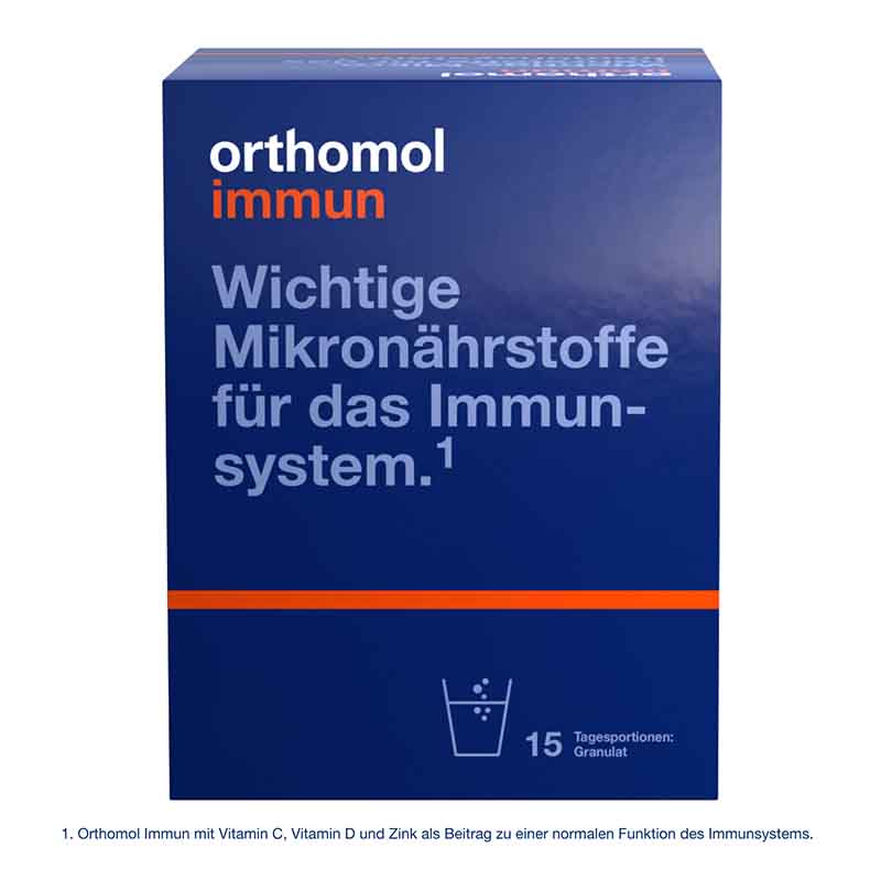 orthomol immun - Mikronährstoffe mit Vitamin C, Vitamin D und Zink - Granulat