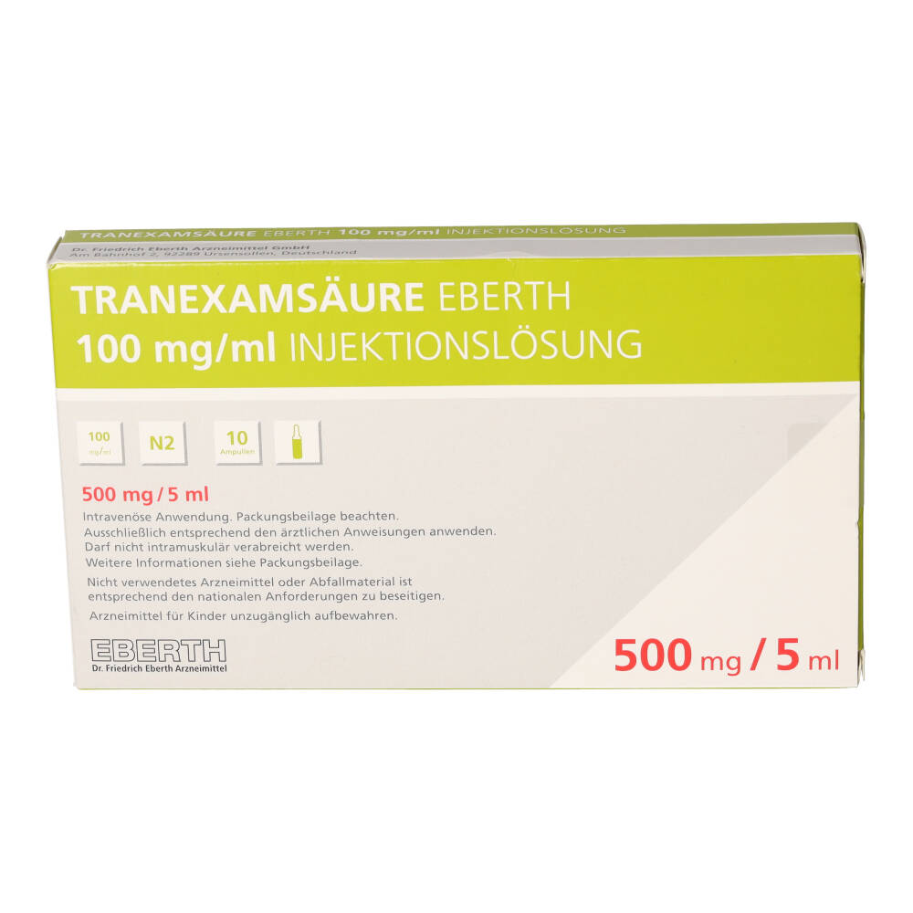 TRANEXAMSÄURE Eberth 100 mg/ml Injektionslösung 10X5 ml Injektionslösung
