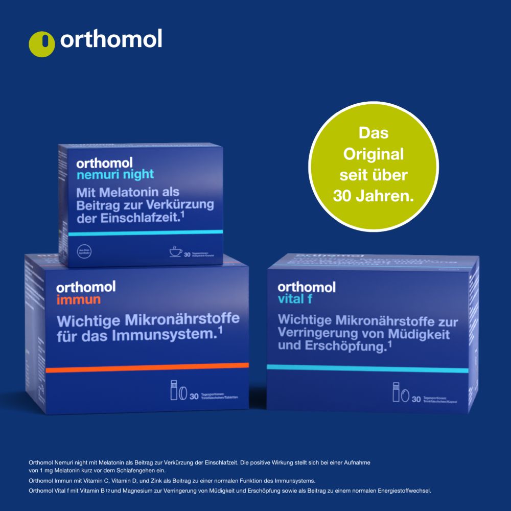 orthomol vital m - Mikronährstoffe für Männer - mit B-Vitaminen, Omega-3 und Magnesium - Granulat